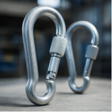 Пожарный карабин с фиксатором ОЦ 7x70 мм кор. 50 шт DIN 5299D