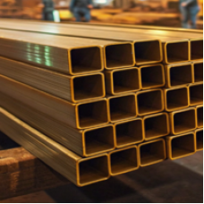 Латунная профильная труба 40x6x1 мм Л96 ГОСТ 20900-2014